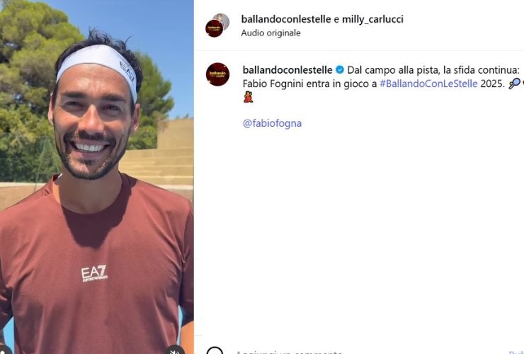 fabio fognini post sui social